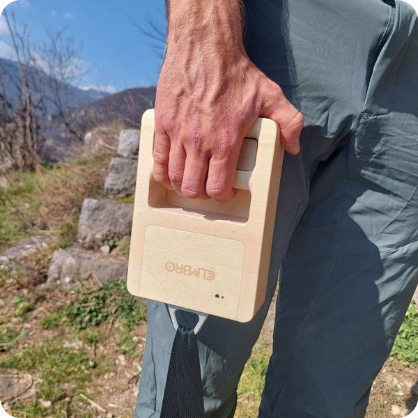 Climbro Mini zeigt Fingerkraft Analyse in der App – gezieltes Training für Kletterer
